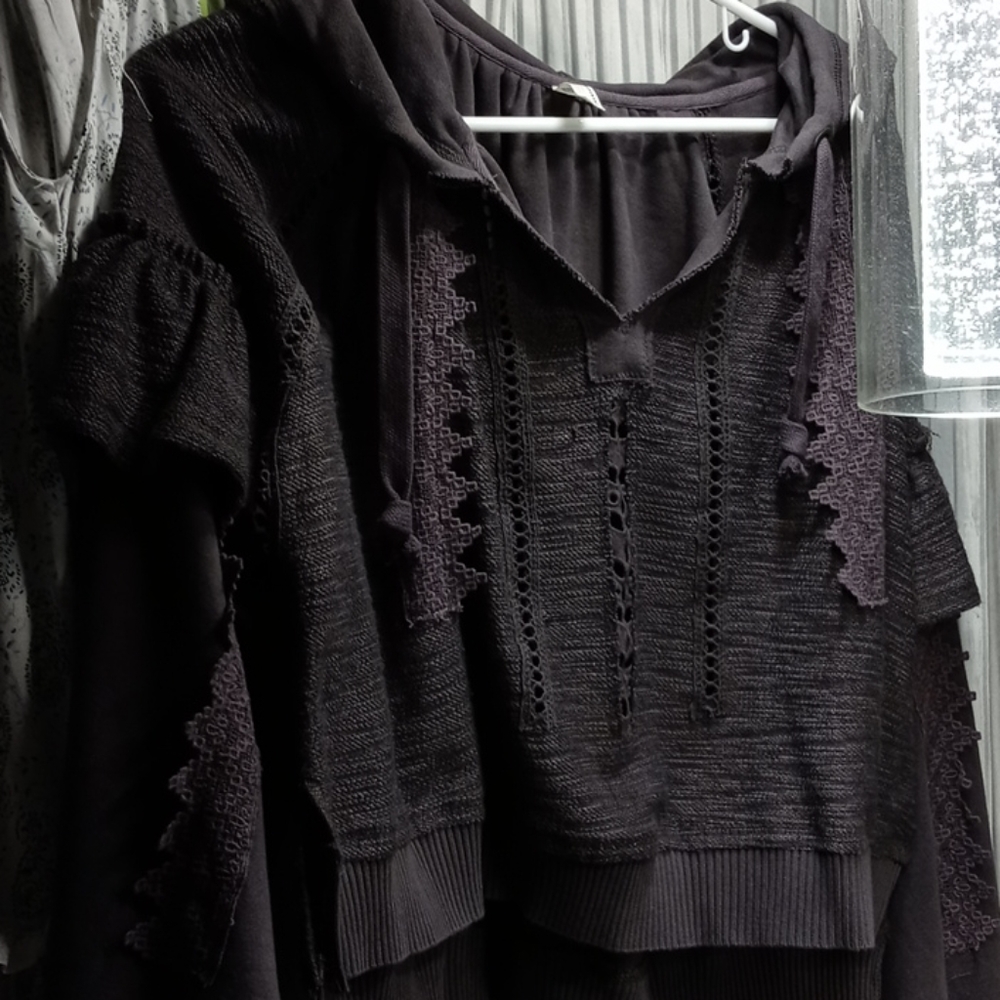 Free People Movement Heartbeat Hoodie, dark slate